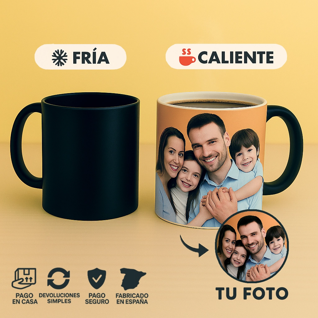 Taza mágica personalizada